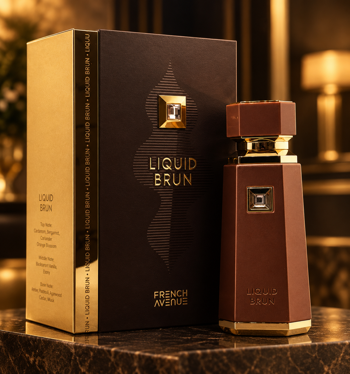 Liquid Brun by French Avenue Eau de Parfum for Men, 3.4 oz / 100 ml, New