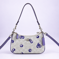 COACH Teri 2-Way Shoulder Bag Signature Canvas Blueberry Print CR292 New