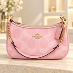 NWT COACH Teri Shoulder Bag CAL51 – Signature Canvas Powder Pink