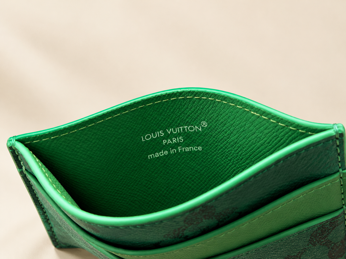 Louis Vuitton Golf Green Card Holder – Compact Designer Wallet
