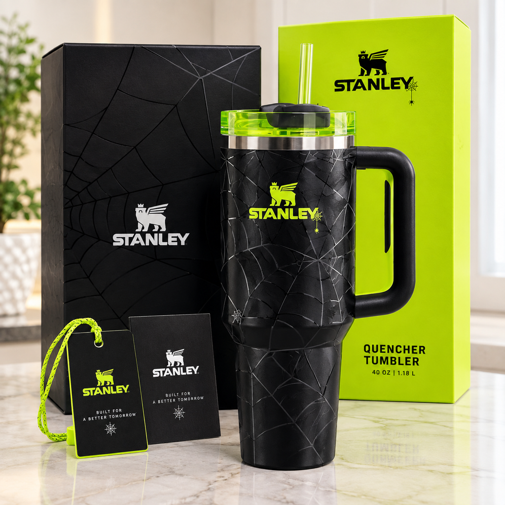 Stanley Web Glow 40oz Halloween 2024 Quencher Tumbler New in Box