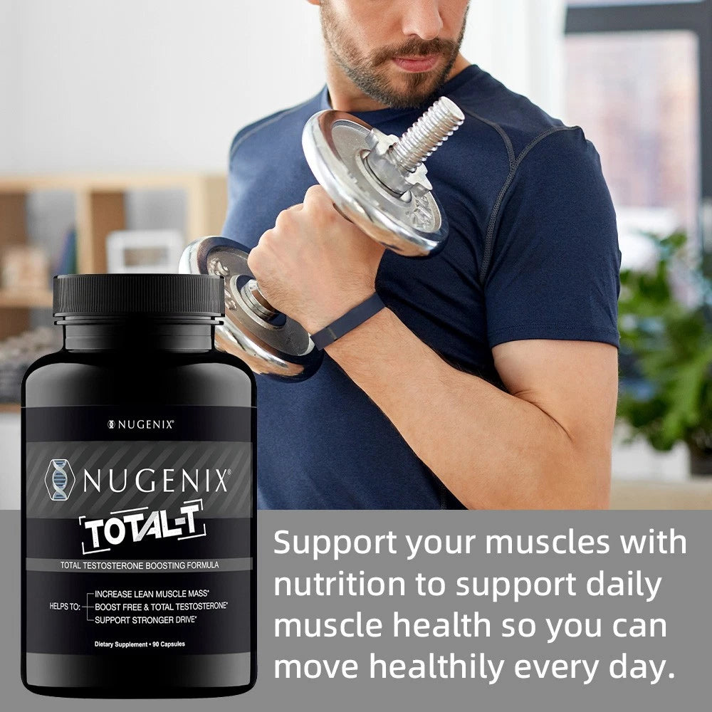 Nugenix Total-T Testosterone Booster – 90 Capsules for Men, Energy & Endurance Support