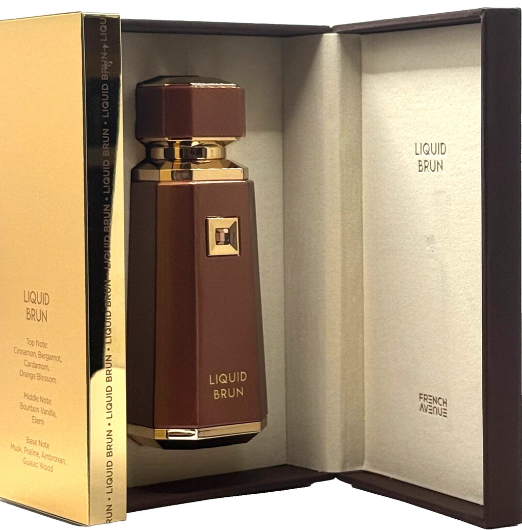 Liquid Brun by French Avenue Eau de Parfum for Men, 3.4 oz / 100 ml, New
