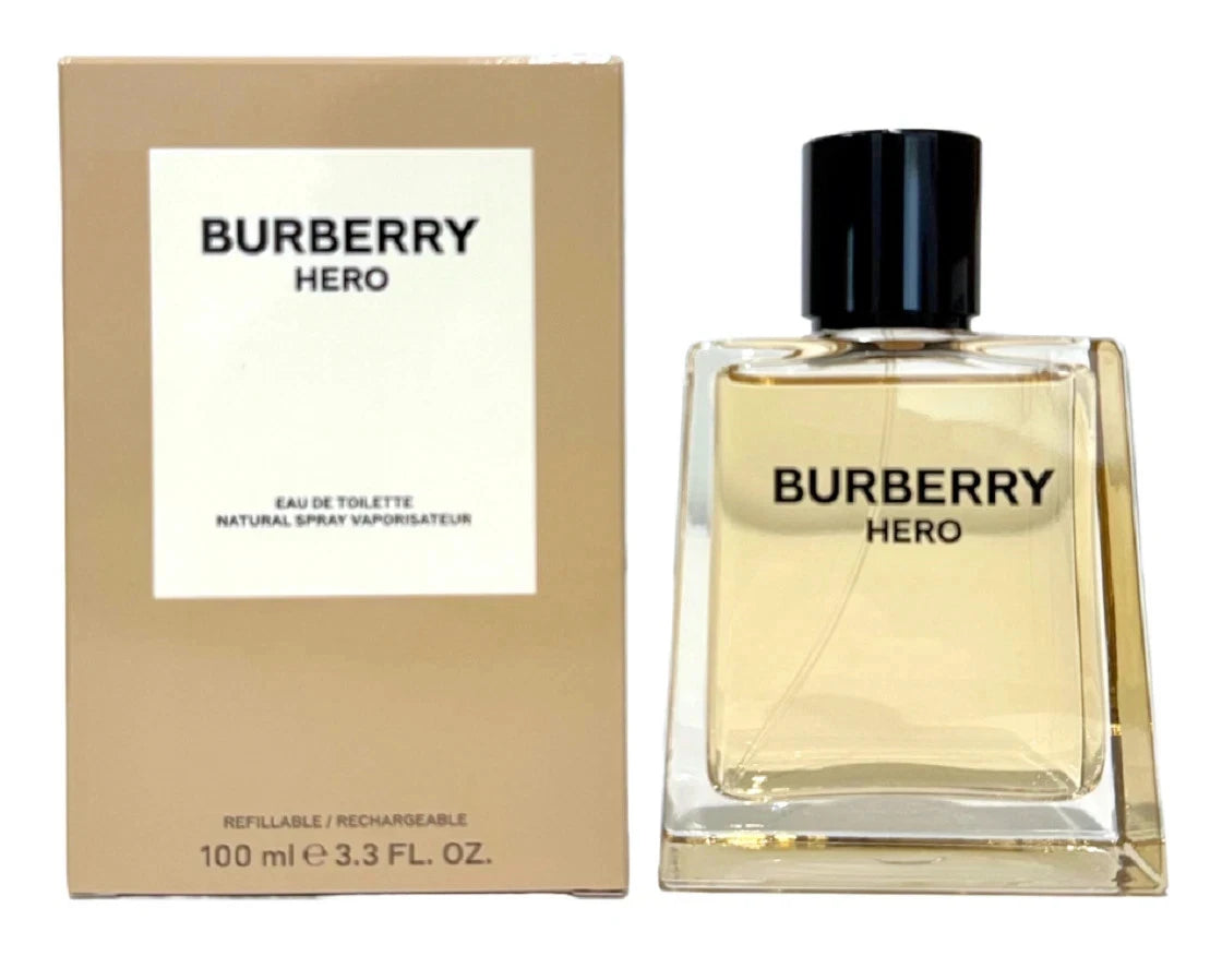 Burberry Hero Eau de Toilette for Men 3.3 oz / 100ml Spray – New In Box