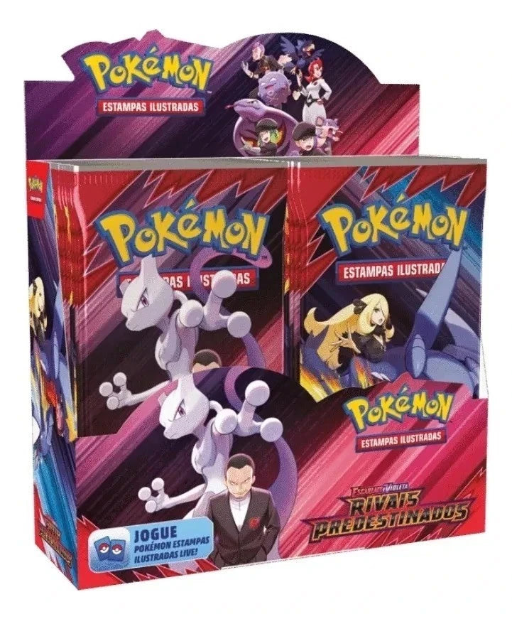 Pokémon Destined Rivals EV10 Booster Box – 36 Packs Brazilian Edition