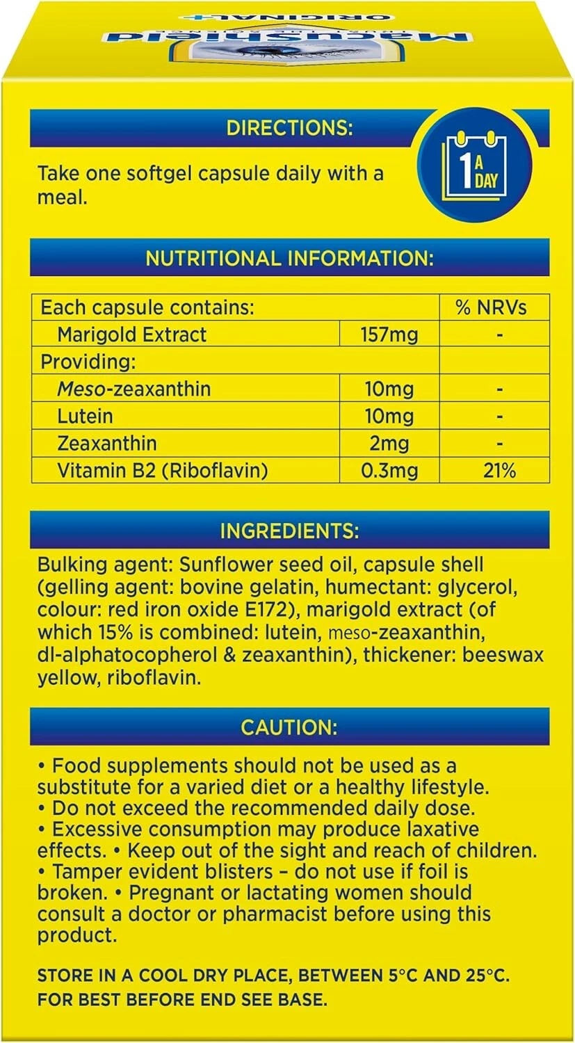 MacuShield Eye Supplement – 90 Capsules for Eye Health