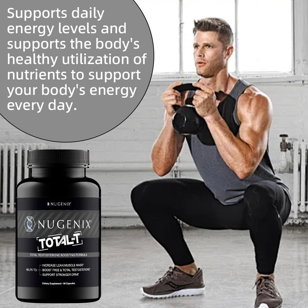 Nugenix Total-T Testosterone Booster – 90 Capsules for Men, Energy & Endurance Support
