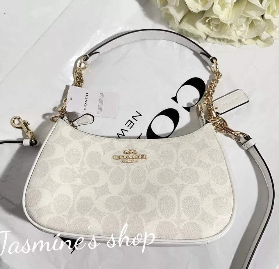 NWT Coach Teri Shoulder Bag Signature Canvas CA548/CV933