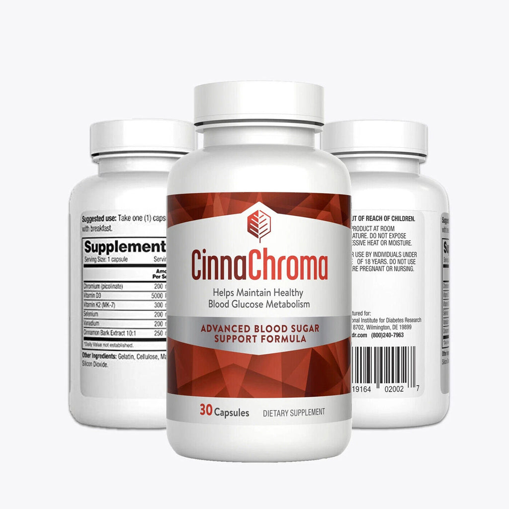 CinnaChroma Vitamin K2 Blood Sugar Balance Supplement – 30 Capsules