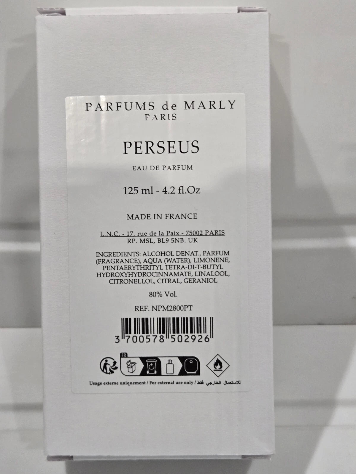 Parfums de Marly Perseus EDP 125ml Tester New Box