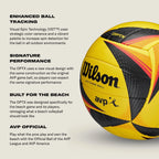 Wilson AVP Optx Official Game Volleyball – Yellow & Black