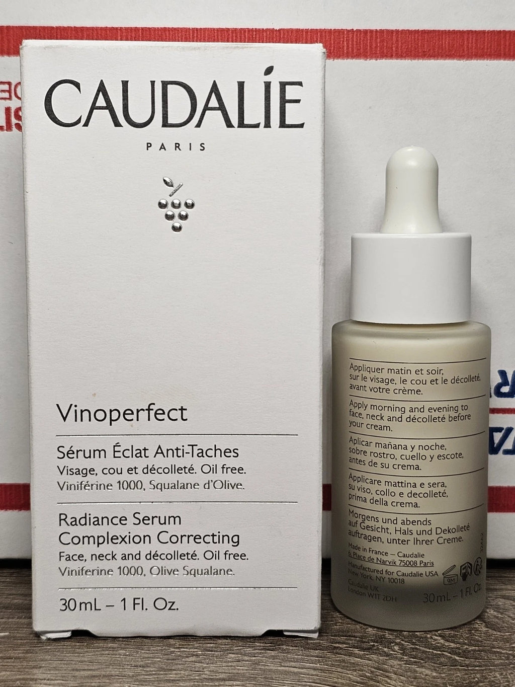 Caudalie Vinoperfect Radiance Serum 30ml – Complexion Correcting Brightening Serum