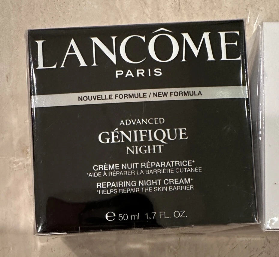Lancôme Advanced Génifique Night Cream 1.7 oz – Repairing Night Moisturizer, New in Box