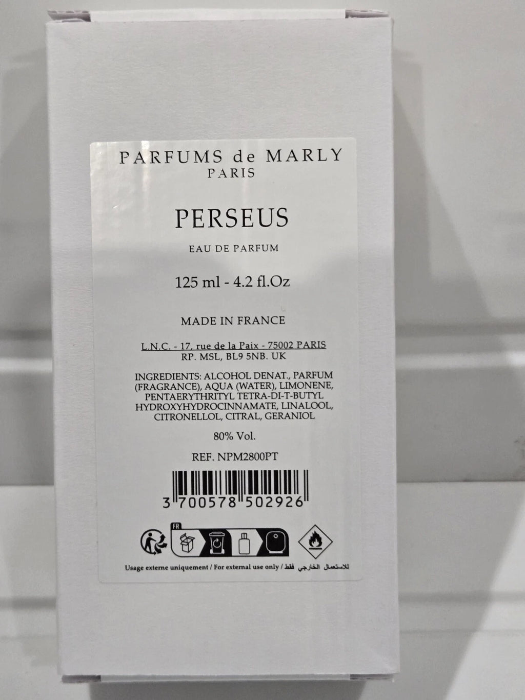 Parfums de Marly Perseus EDP 125ml Tester New Box