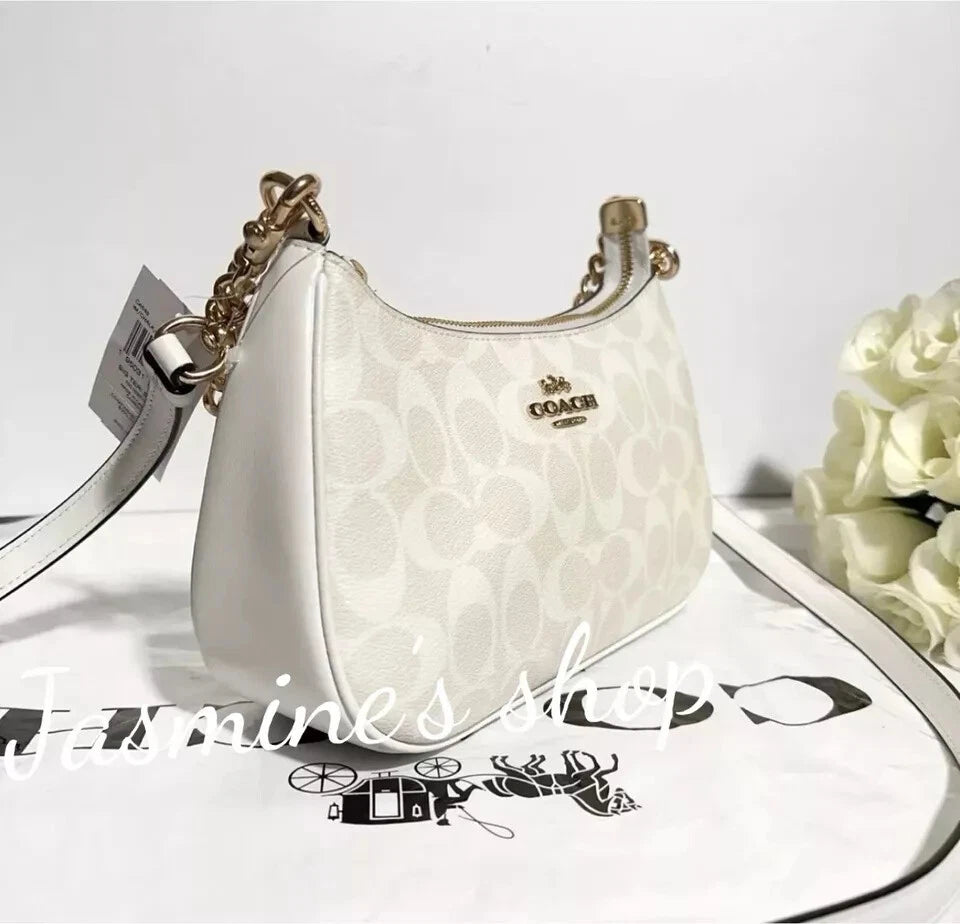 NWT Coach Teri Shoulder Bag Signature Canvas CA548/CV933
