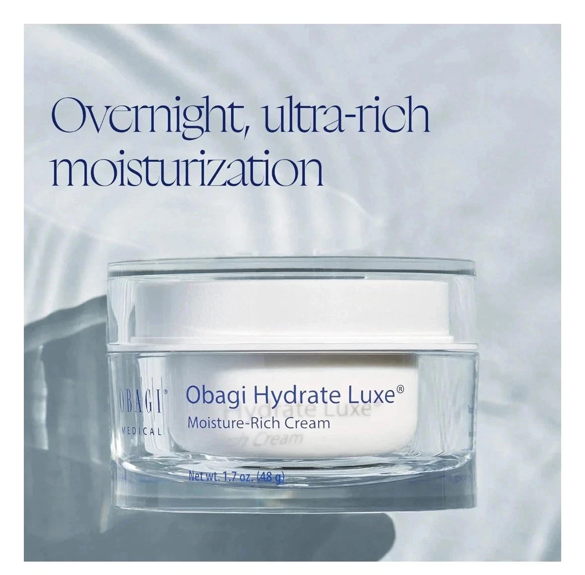 Obagi Hydrate Luxe Moisture-Rich Cream 1.7 oz / 48 g – New in Box
